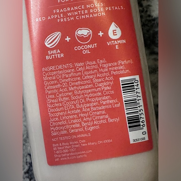 Bath & Body Works Winter Candy Apple 8fl oz 24Hr Moisture Body Lotion Brand New - Picture 5 of 7